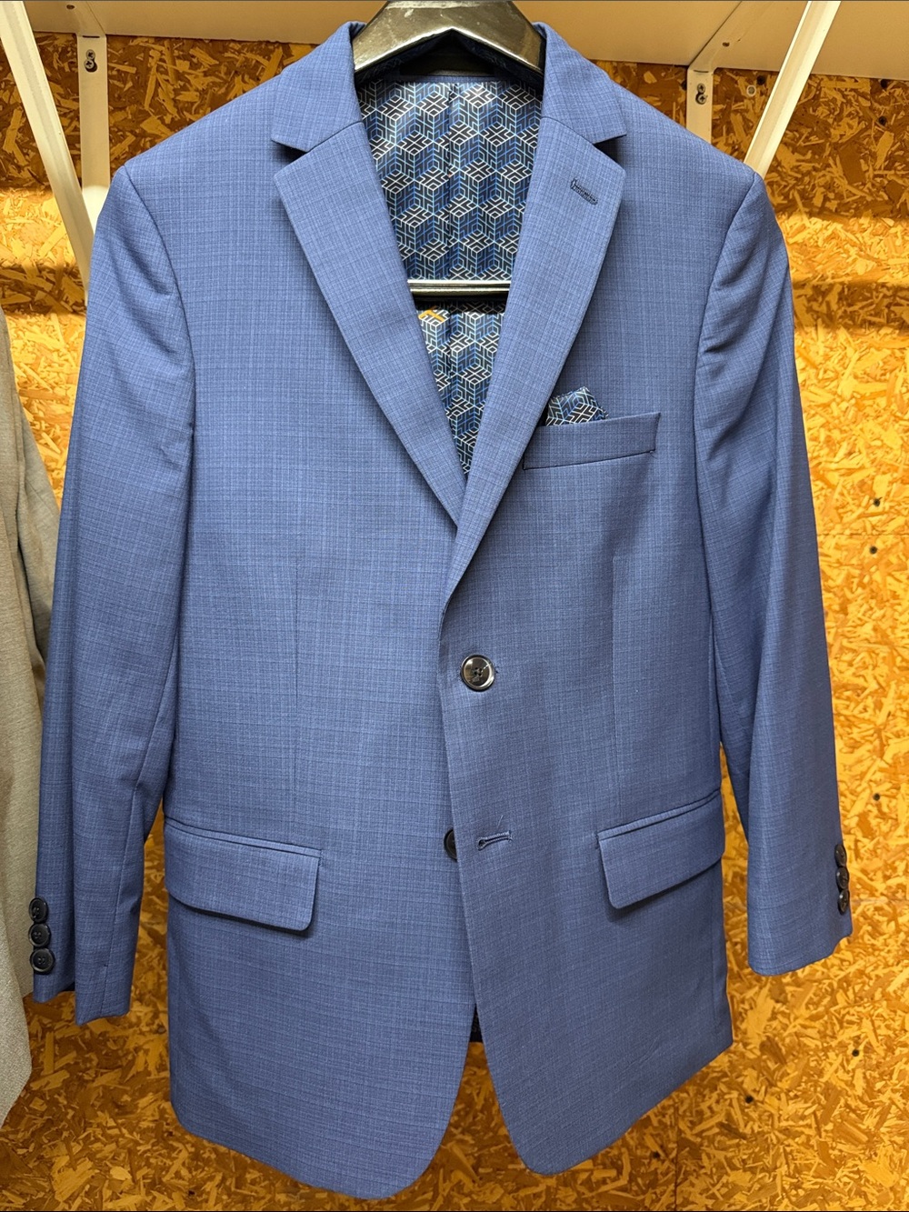 TALLIA Light Blue Boys' Suit: Two-Button Blazer with pants